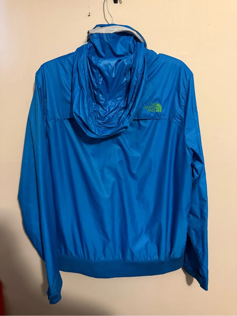 The North Face Blue Lightweight Jacket with Green Accents